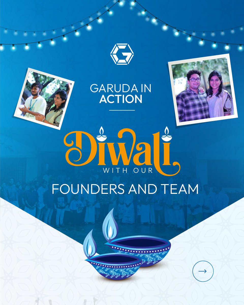 garuda_india's tweet image. Lights, laughter, and innovation in the air! 
This Diwali, the Garuda Aerospace family came together to celebrate not just the festival of lights, but the spirit of teamwork, growth, and gratitude that powers every flight. 

#GarudaAerospace #DiwaliCelebration #TeamGaruda