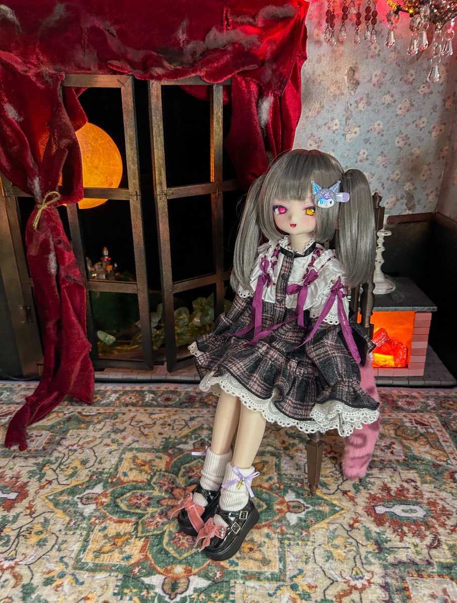 暖炉あったまりるいちゃん🐈‍⬛

#ぺぽりっこ
#ふにゃほわ服
#マリゾー