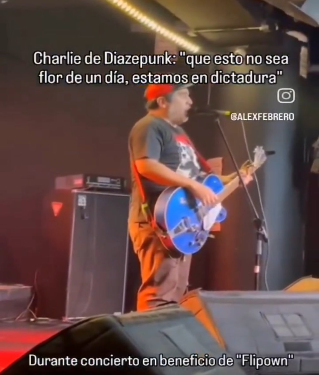 panch_pe's tweet photo. Un músico de punk dice que estamos en una dictadura. Si tú dices que estás en una dictadura en Corea del Norte, China, Venezuela o Cuba, es la última vez que vuelves a decir algo. 
Un país donde se le puede decir asesina o violador al presidente, no es una dictadura. https://t.co/sCTD6YgPaq