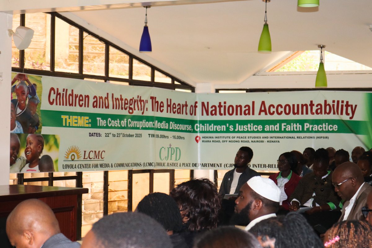 HAPPENING NOW: Day 1 of The Cost of Corruption Conference is in full swing at HIPSIR. Together, we’re exploring how #FaithMediaJustice can drive a future grounded in truth and integrity. <a href="/LcmcResilience/">LOYOLA CENTRE FOR MEDIA AND COMMUNICATIONS(LCMC)</a> <a href="/CJPDKENYA/">KCCB - Catholic Justice & Peace Department</a> <a href="/radio_waumini/">RADIO WAUMINI 88.3FM</a> <a href="/CGW_Kenya/">County Governance Wt</a>