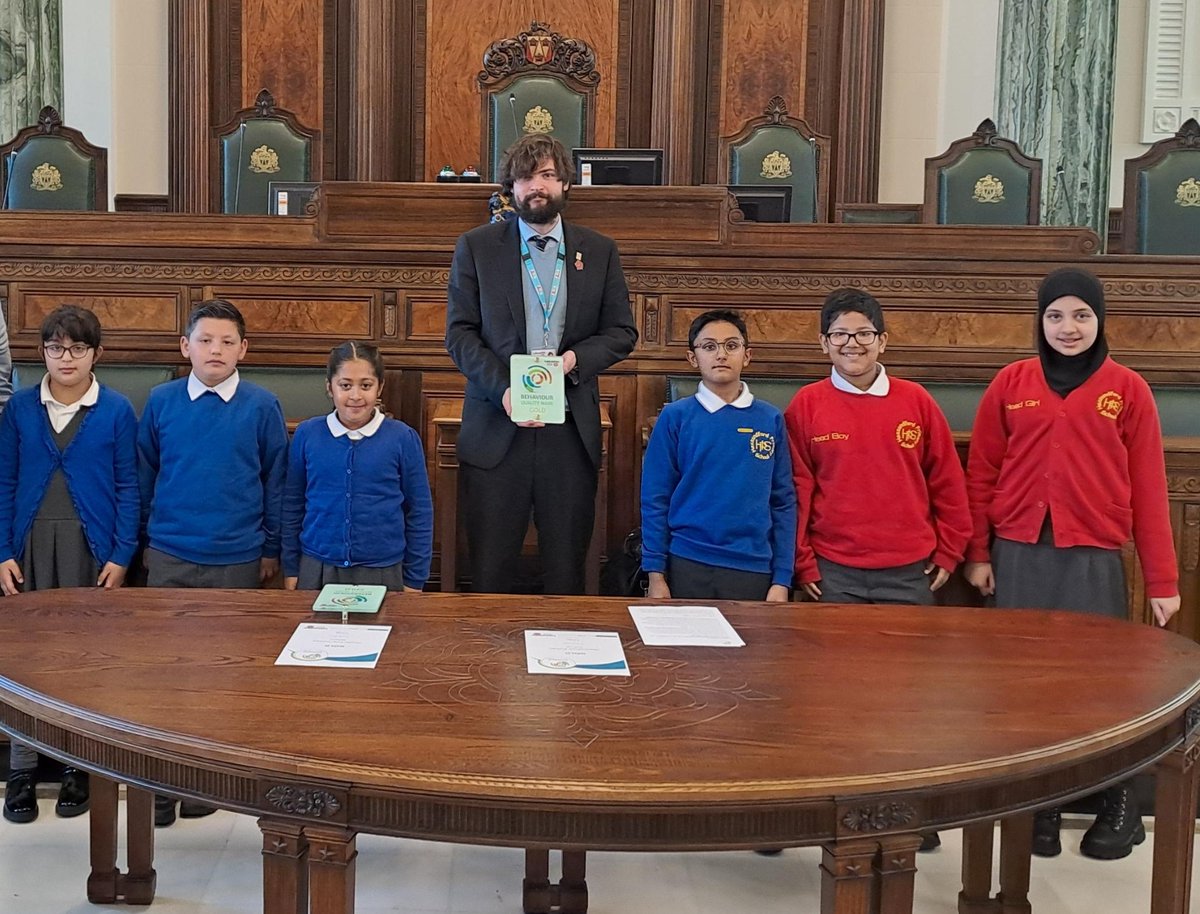 In September, members of the School Council and our  Head Boy &amp; Girl were thrilled to attend the Behaviour Quality Mark Award ceremony at County Hall. We were presented the Gold Award for embedded and enhanced behavioural practice throughout school. Well done, Heasandford!
