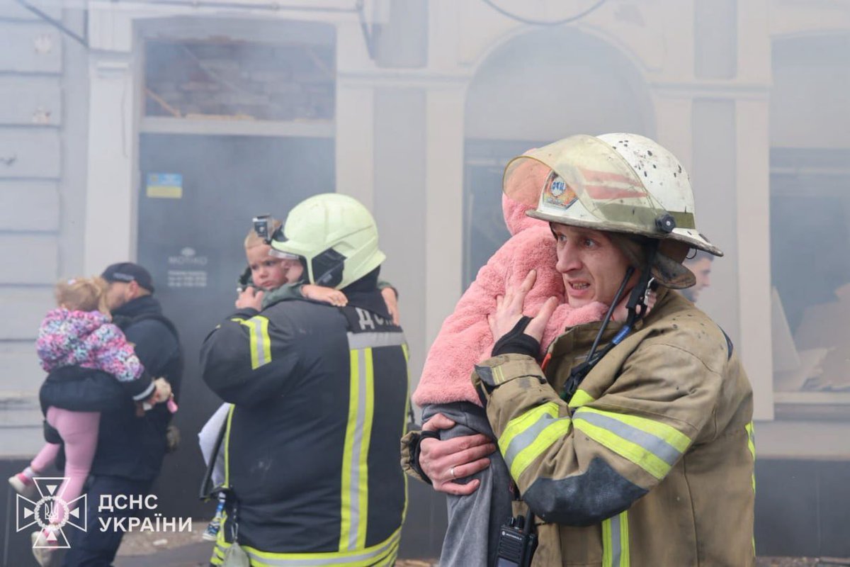 P_Kallioniemi's tweet image. Russia hit a kindergarten in Kharkiv.
