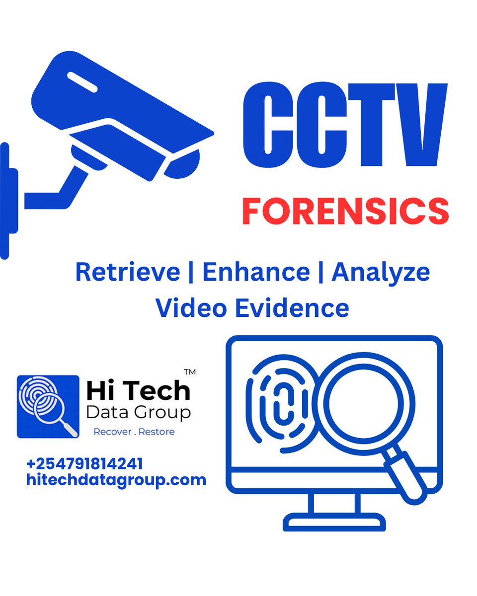 DataRecovery254's tweet photo. 🎥 Secure the truth with CCTV Forensics in Kenya by Hi Tech Data Group. We Retrieve, Enhance, and Analyze your video evidence with precision and expertise. 🔍
📞+254791814241 | https://t.co/Duq5fMlCu6
#CCTVForensics #DigitalForensics #DataRecovery #HiTechDataGroup #VideoAnalysis https://t.co/f9iUaJo7zD