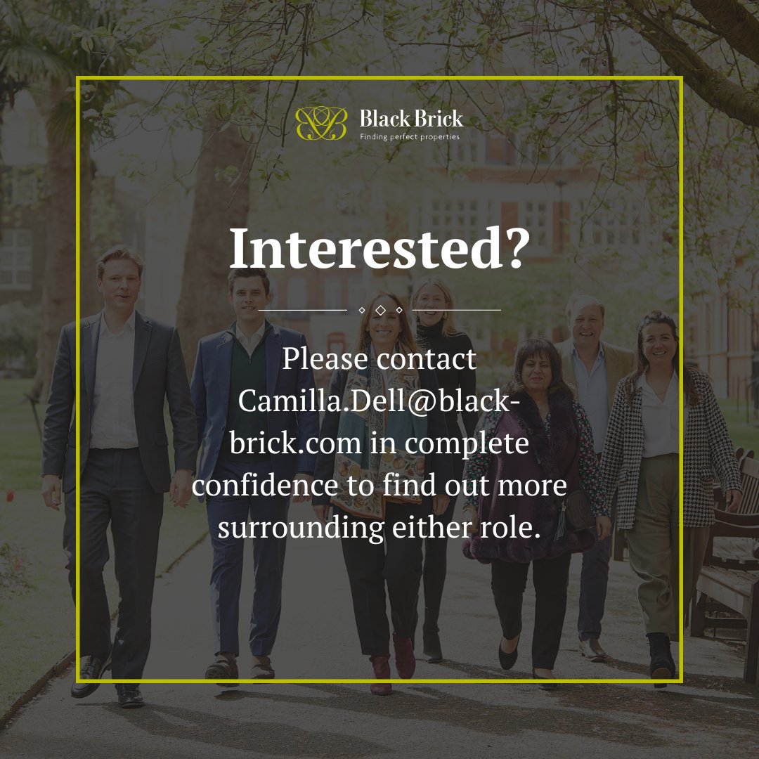 Black Brick is growing, and we’re looking for exceptional talent to join our award-winning team.

We’re seeking an experienced professional to cover North London. The ideal candidate is someone with at least five years’ agency experience, an in-depth understanding of the area,
