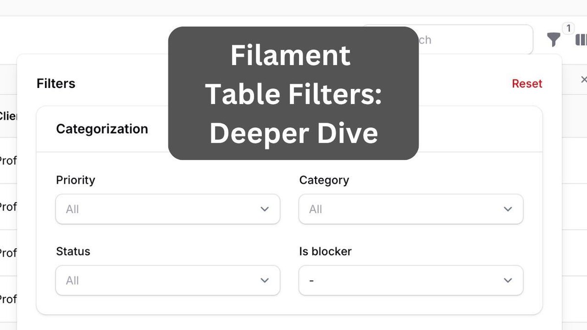 PovilasKorop's tweet image. My new video on the Filament Daily channel.
10+ Features of @filamentphp Table Filters
youtube.com/watch?v=7ubK3N…
As usual, the best way to explain features is to show them VISUALLY, in a realistic project, with a video.