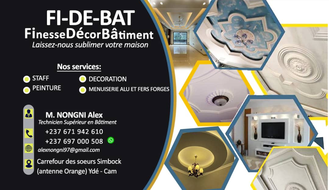 Je propose mes services dans les domaines suivants :
- Staff 
- peinture 
- menuiserie aluminium 
- fer forgé.
La satisfaction est toujours au rendez-vous ✨ soyez en sûr ! 🙏🏾
#MercrediBiz