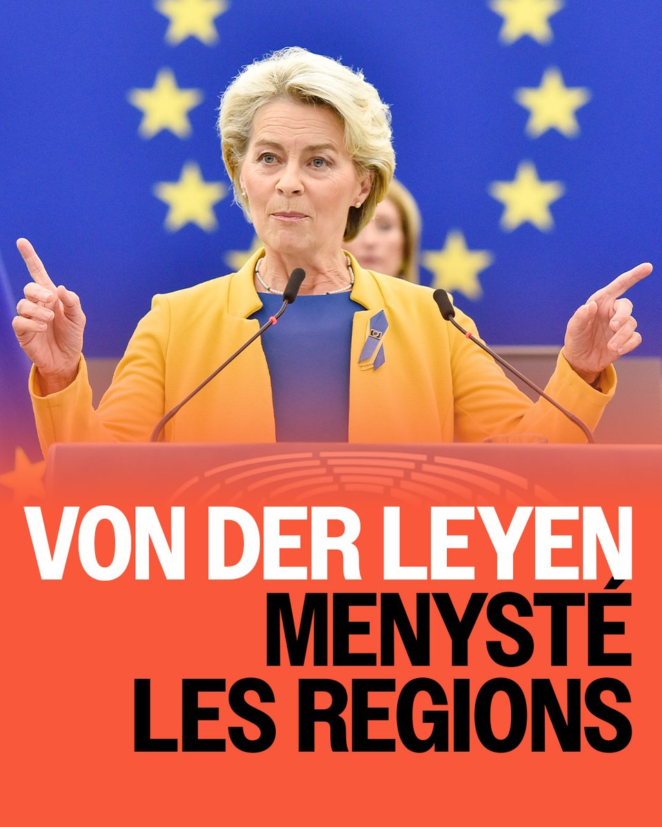 Quan Von der Leyen centralitza, les regions perden.

El nou pla de la Comissió per als fons europeus vol “simplificar” i “coordinar” millor… però darrere hi ha una trampa: més control pels estats i menys veu per a les #regions i els ajuntaments.

Parlem-ne👇