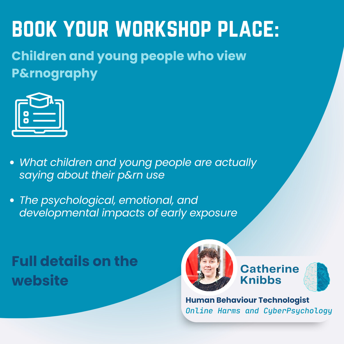 nibzy's tweet image. Children and young people that view p&amp;amp;rnography: Understanding the Real Impact

🚨 Next Training Workshop
What are children and young people really saying about p%rn?

Monday 24 November 2025 childrenandtech.co.uk/offers/ekua7Vdj
or
Saturday 6 December childrenandtech.co.uk/offers/8fQGF6cN