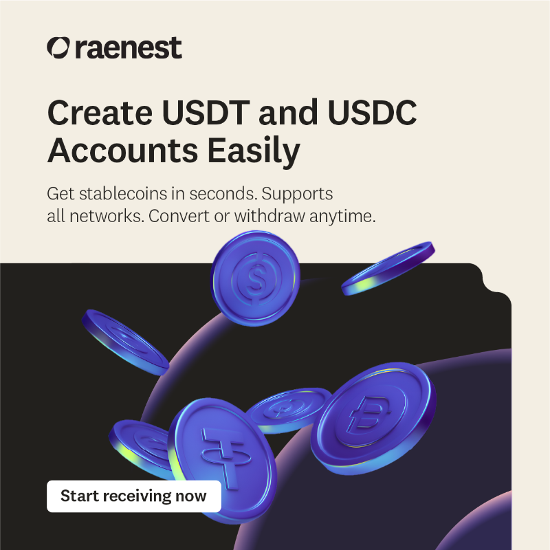 RaenestApp's tweet photo. Raenest gives you everything you need to live and earn beyond borders. 

- Receive money easily from over 190 countries in USD, GBP, and EUR. 
- Send money to 70+ countries. 
- Spend anywhere with your Raenest USD Card.
- Create USDC and USDT Wallets for faster inflow.