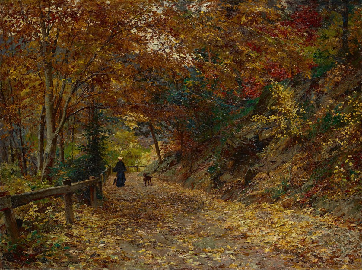 Falling Leaves

– Olga Wisinger-Florian, 1899.