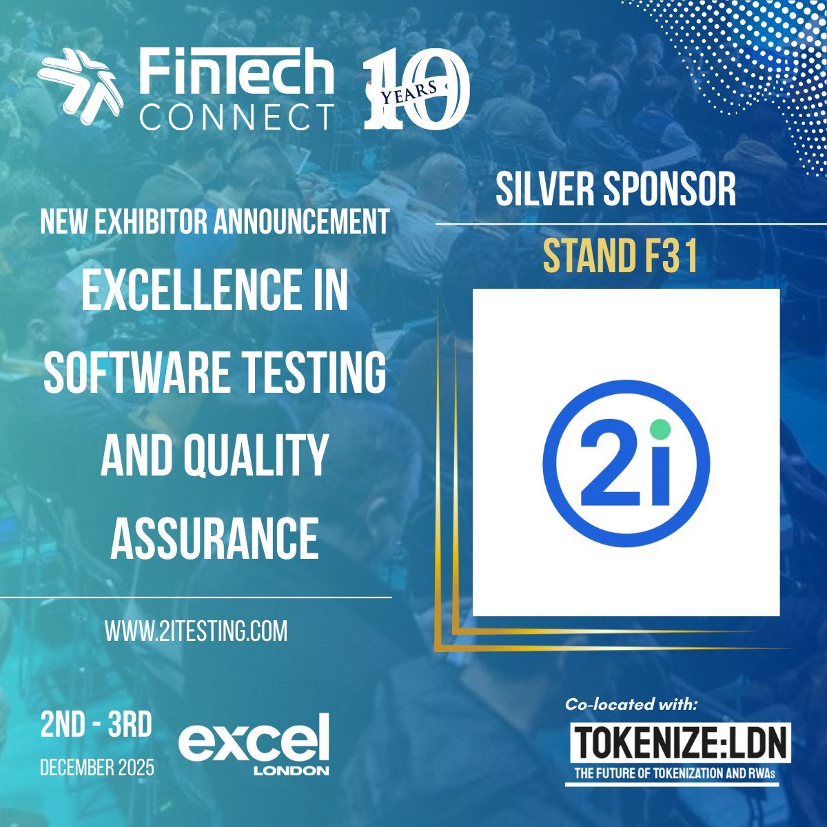 fintech_connect's tweet image. Silver Sponsor Spotlight: 2i Testing at FinTech Connect 2025 

With 400+ experts in testing, QA, AI assurance, and synthetic data, 2i helps fintechs move faster, deploy smarter, and deliver flawless digital experiences.

#FinTechConnect #2iTesting #QualityAssurance #AIAssurance