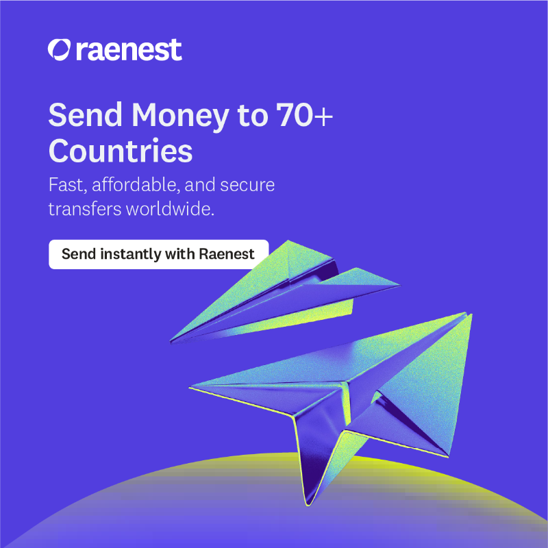 RaenestApp's tweet photo. Raenest gives you everything you need to live and earn beyond borders. 

- Receive money easily from over 190 countries in USD, GBP, and EUR. 
- Send money to 70+ countries. 
- Spend anywhere with your Raenest USD Card.
- Create USDC and USDT Wallets for faster inflow.