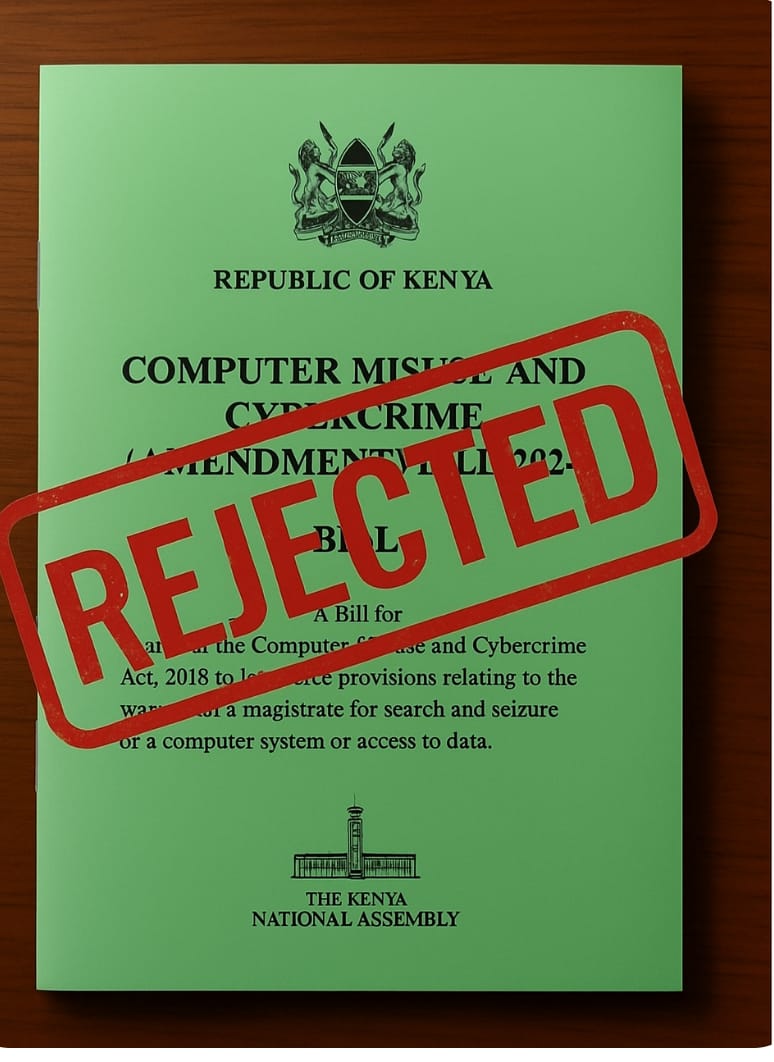 Our leaders  have become puppets they are just passing laws without  considering  the  people who elected them
#RejectTheCyberCrimeAct
<a href="/UhaiWetu/">Social Justice Centres Working Group</a> 
<a href="/DandoraJustice/">Dandora Community Justice Centre</a> 
<a href="/suiculture/">suiculture.sui 🪖</a> 
<a href="/citizentvkenya/">Citizen TV Kenya</a> 
<a href="/NationAfrica/">Daily Nation</a>