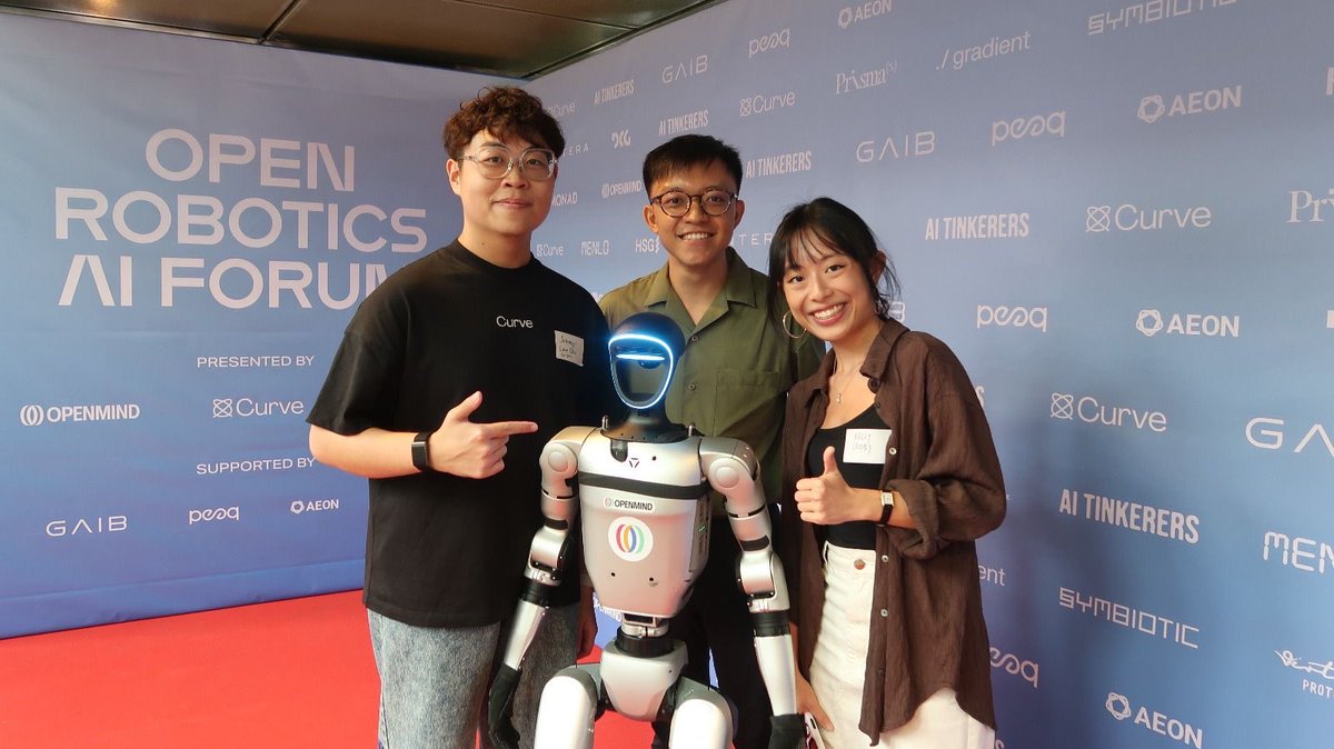 curve_labs's tweet image. Relive the first Open Robotics AI Forum held in Singapore, joint by friends from @menloresearch, @Tesseract_Art, EDB, IMDA, National Robotics Program, Hyundai CRADLE, DCG, Pantera, The Generative Beings, Auki Labs, Monad, Virtuals Protocol, Kabam Robotics, and more.