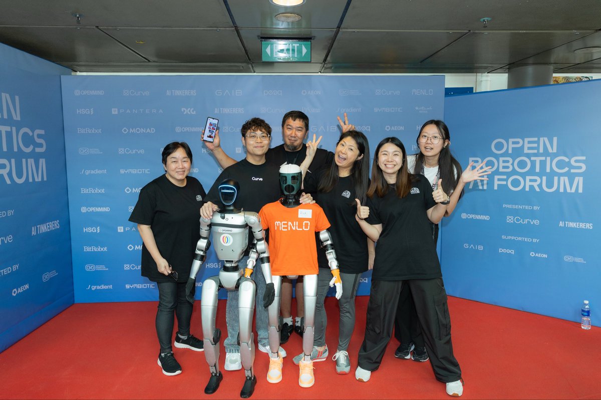 curve_labs's tweet image. Relive the first Open Robotics AI Forum held in Singapore, joint by friends from @menloresearch, @Tesseract_Art, EDB, IMDA, National Robotics Program, Hyundai CRADLE, DCG, Pantera, The Generative Beings, Auki Labs, Monad, Virtuals Protocol, Kabam Robotics, and more.