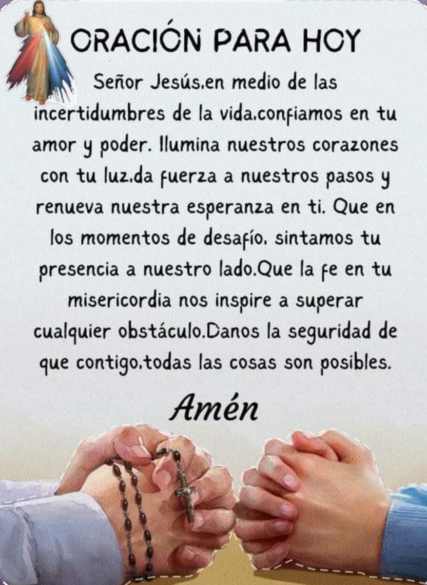 Buenos días Dios,gracias por un nuevo amanecer.Hoy te pedimos que nos enseñes amarte,no solo por lo que haces en nuestras vidas,sino por lo que eres,el Todopoderoso.Señor,sostén nuestra fe y ayúdanos a usar a favor de los demás🙏
Feliz miércoles Mis Amores💚