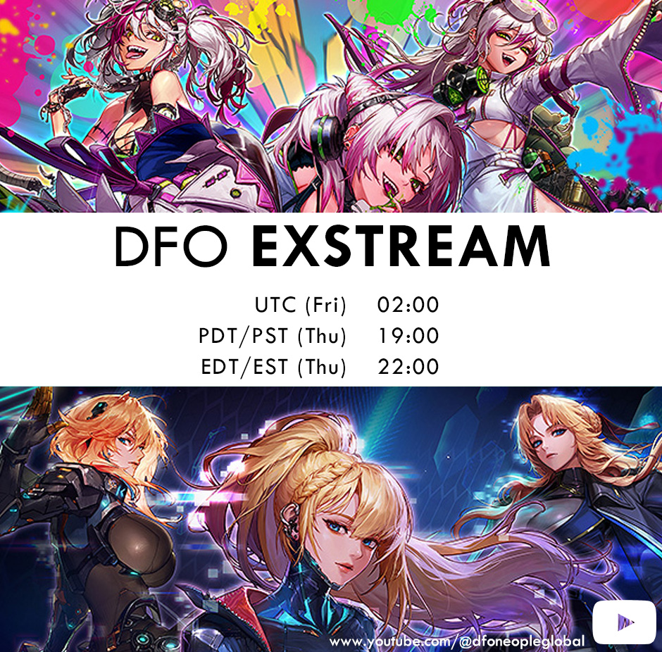 Madness and Angels rise as a new power awakens!
Come join our ExStream this week for October 28th DFO update previews!
#DFO #ExStream #Preview