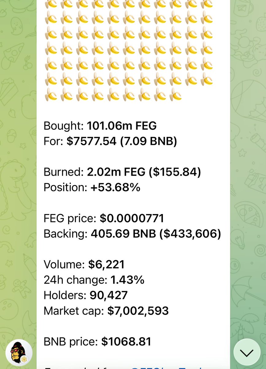 god_crypto39705's tweet photo. Huge buy for #Feg I hear their bonding curve audit is coming along very nicely very bullish for $FEG! And $Smartdefi https://t.co/QnBHfxzUkL