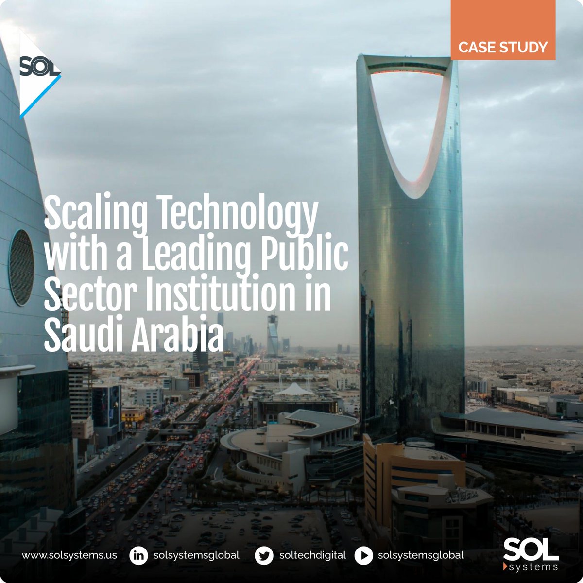 SOLtechdigital's tweet photo. Scaling technology in Saudi Arabia is no small task. When systems grow fast, the real challenge is keeping them reliable, secure, and ready for what’s next.

We partnered with a leading public sector institution in the Kingdom to transform its enterprise architecture and... https://t.co/z2H7vBU9x2