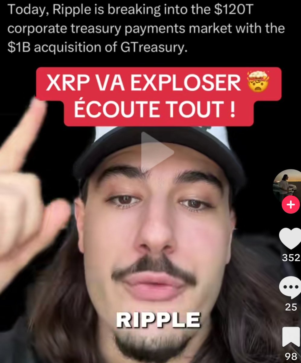 Bienvenue sur le TikTok Crypto FR.

Un monde sans clash, plein de bienveillance 🌞

Où chaque créateur t’accueille avec un sourire, une phrase inspirante…

et un conseil catastrophique : “XRP vaudra 50 000 $ l’an prochain.”

Sérieusement, qu’est-ce qu’on fait encore ici ?! 🤔