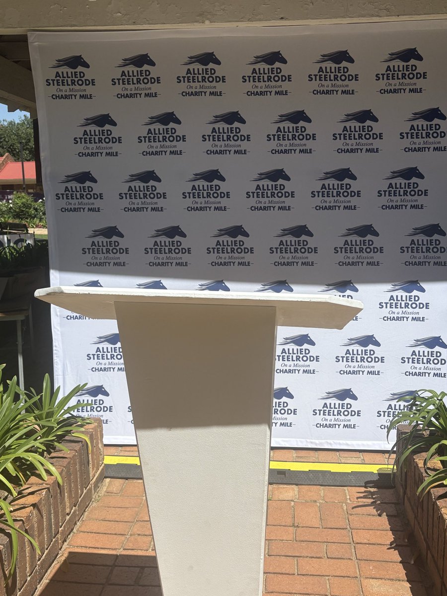My duties today. Officiating at the draw for one of Joburg’s finest races, the <a href="/AlliedSteelrode/">Allied Steelrode</a> On A Mission Charity Mile. Looking forward to hosting the live draw in what has to be one of the finest parade rings around at Turffontein. Steeped in history. #4racing #bestracing