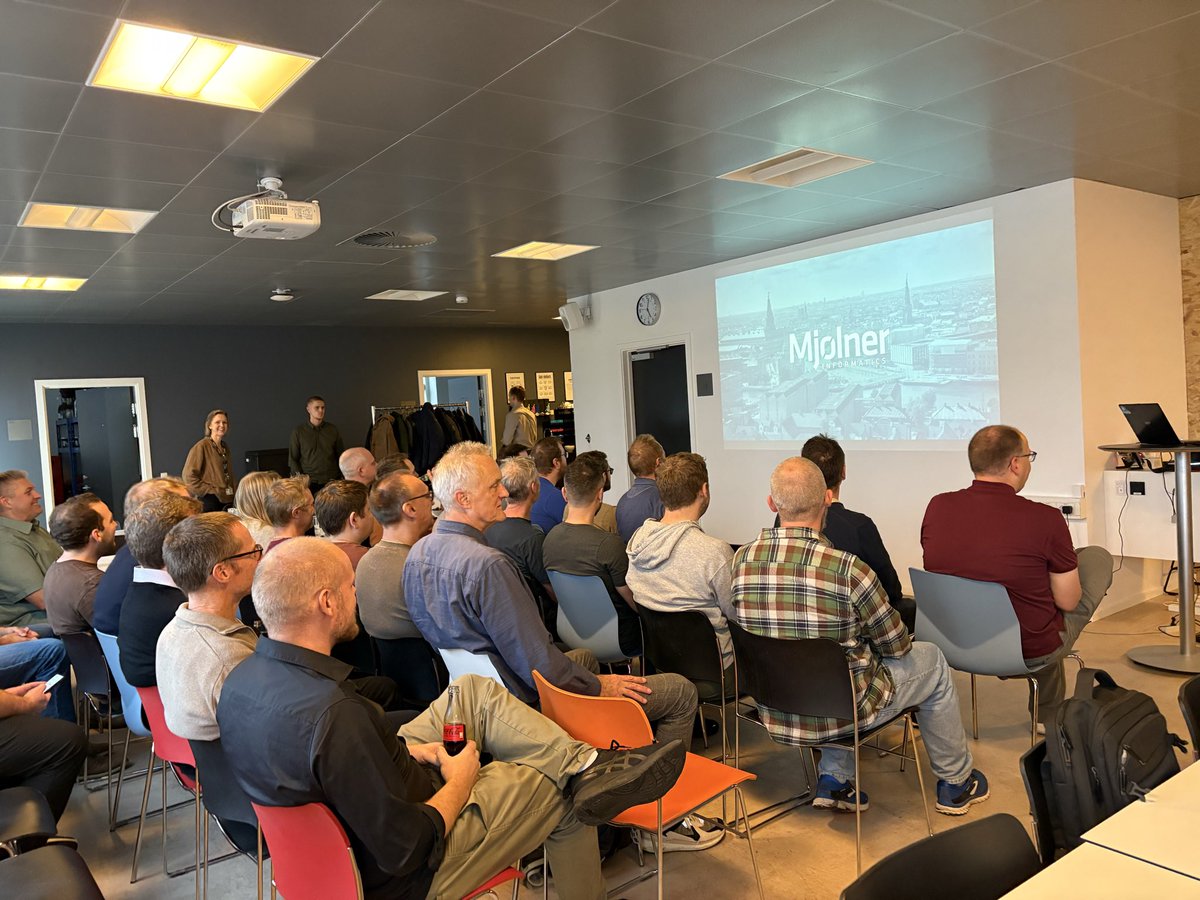 KStrubeG's tweet image. Had a great meetup in Aarhus .NET User Group last night, where I got to talk about what’s new for ASP .NET Core 10. 😃 My new workplace was the host which was very convenient and appreciated. 😊
#dotnet #aspnetcore #blazor