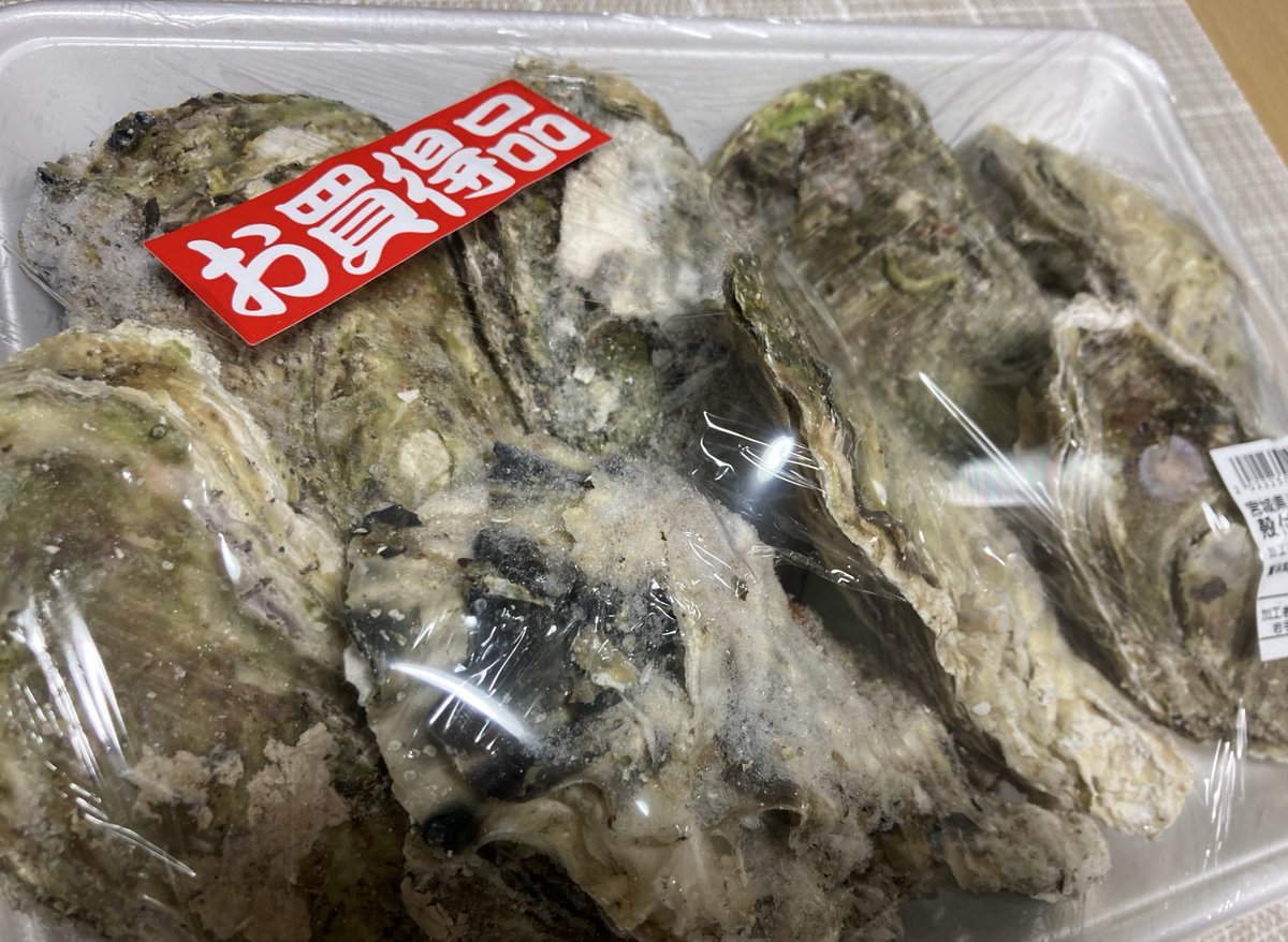 ohsamuraiiiii1's tweet image. マイヤで宮城県産の牡蠣🦪(加熱用)が8個で298円だったんだけどたぶん激安だよね?
めちゃ安いと思ったから買ってみたよ🤗💕
蒸し牡蠣にしてみるね🫶🦪💕