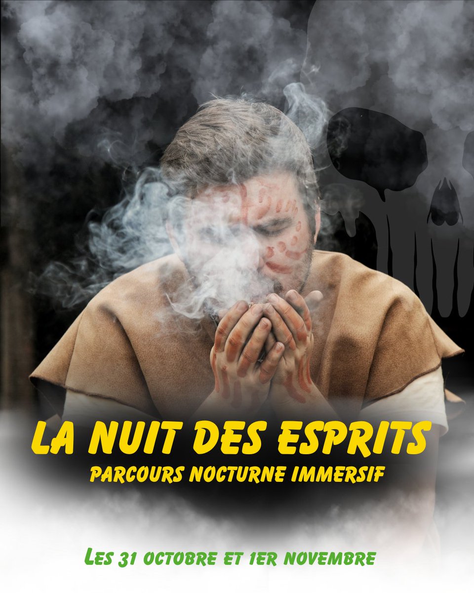 🟩 𝗟𝗔 𝗡𝗨𝗜𝗧 𝗗𝗘𝗦 𝗘𝗦𝗣𝗥𝗜𝗧𝗦 💀 | Les 31 octobre et 1er novembre, le Paléosite vous propose un parcours immersif exceptionnel ! Venez vivre #Halloween dans une ambiance terrifiante ! 👻 #Halloween2025

𝗕𝗜𝗟𝗟𝗘𝗧𝗧𝗘𝗥𝗜𝗘 ! ⬇️
🌐 bit.ly/PaleositeBille…