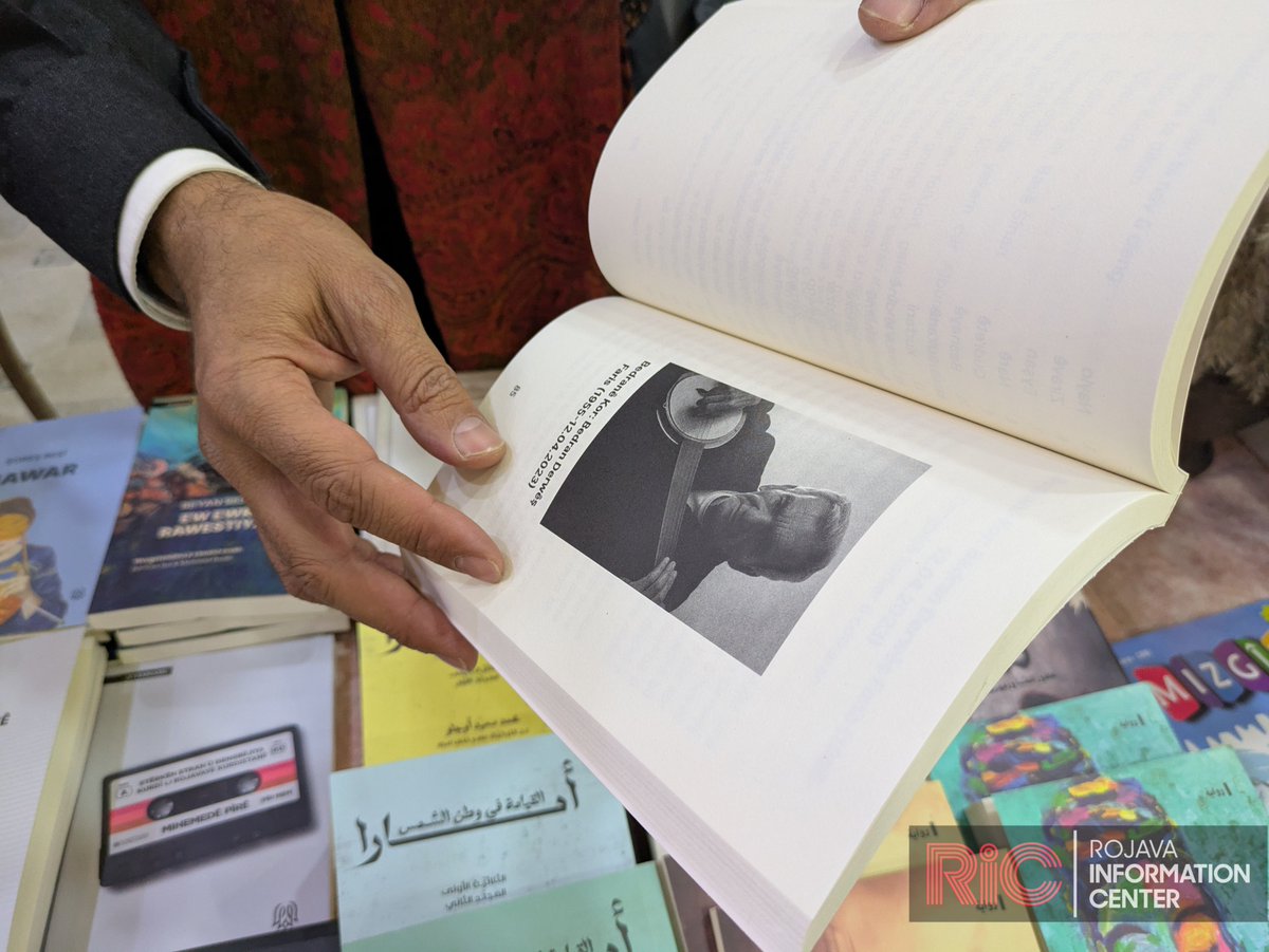 RojavaIC's tweet image. This week, Qamishlo is hosting its 9th annual Herekol International Book Fair, with local and international publishers of Kurdish, Arabic, Armenian, Turkish, Syriac and English literature. The fair features 140,000 books alongside workshops, panels, and cultural activities.
