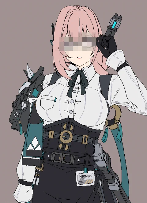 wip 敗北後を際立たせるために描いてたけど衣装とか武器とかムズすぎて泣いてる
