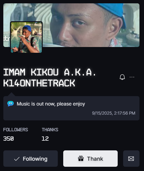 imamkikou a.k.a. K14 on the Track 🟡⚪⚫ tweet media