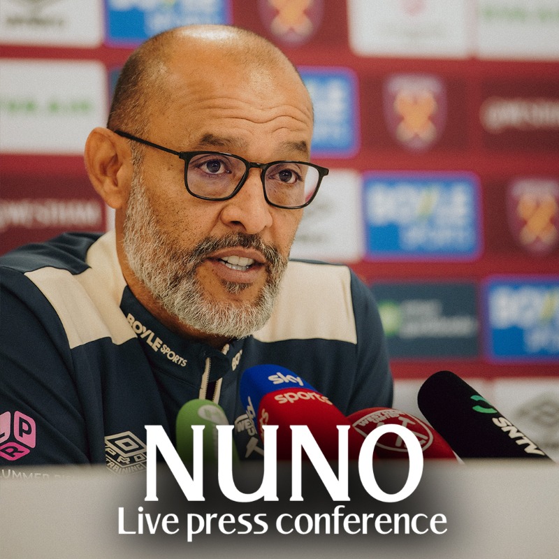 Nuno shares his thoughts ahead of Friday night's game against