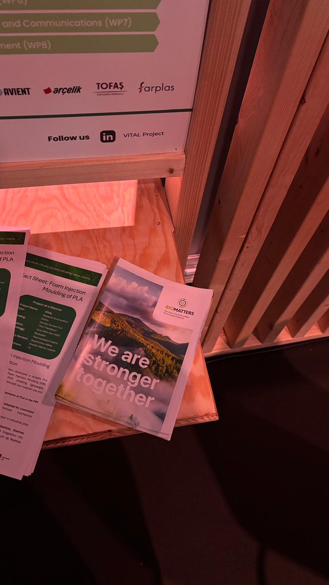 🟢 LIVE at the EFFRA #ManuDays2025!

Feel free to drop by <a href="/VITALHEProject/">VITAL Project</a>' s booth and learn all there is to know about the #BIOMATTERS cluster. 🌱Together, the 6 projects aim to spotlight and address today’s pressing challenges, utilising #BiobasedMaterials to generate