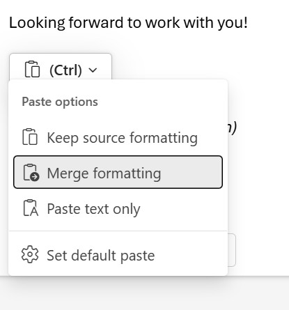How do I turn this menace off <a href="/Outlook/">Microsoft Outlook</a> <a href="/Microsoft/">Microsoft</a>? Why do you like to frustrate your users with irrelevant and annoying features that nobody fuckin wants? Why do you deliberately ruin the user experience? Why do you show this fuckin pop-up menu every time I fuckin paste something