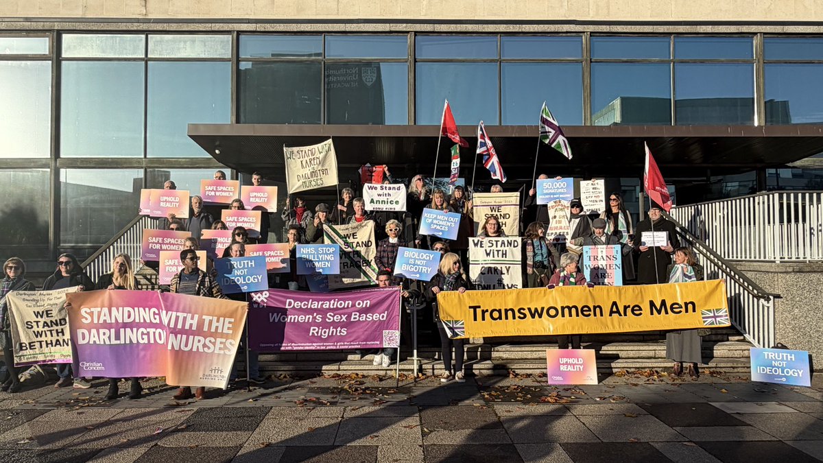 Supporters of Darlington nurses