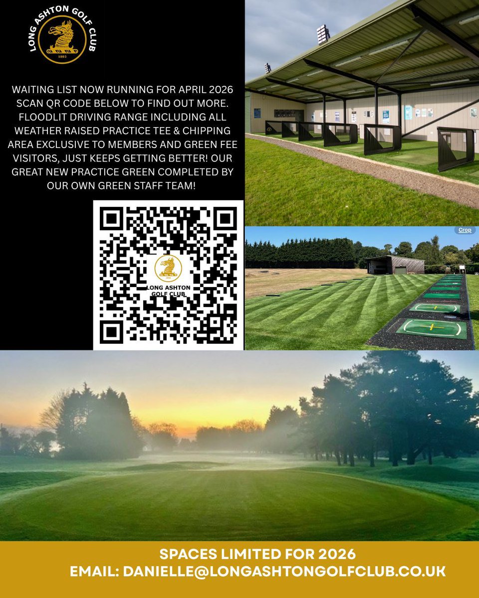 LongAshtonGolf's tweet photo. Membership Waiting List is growing fast for 2026 - don't delay to avoid disappointment - contact us now! https://t.co/a5gaXU9Z78