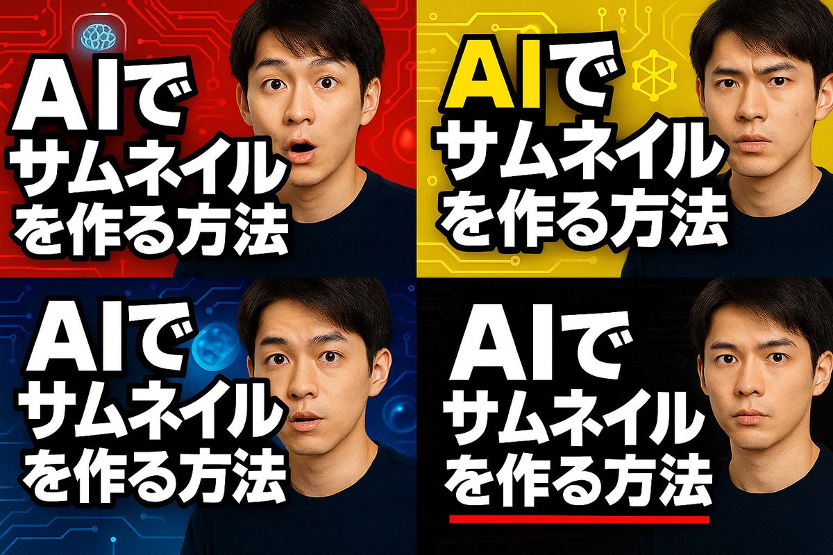 datetch's tweet image. 思いつきでAIでYouTubeサムネとブログのアイキャッチ作ってみたけど適当に指示しただけ。もう少しで完全にAIで完結しそうですね

これおそらく僕でもワークフロー分解してちゃんとバイブコーディングしながらツールやアプリ作るかとりあえず GPTsはすぐ作れそう…