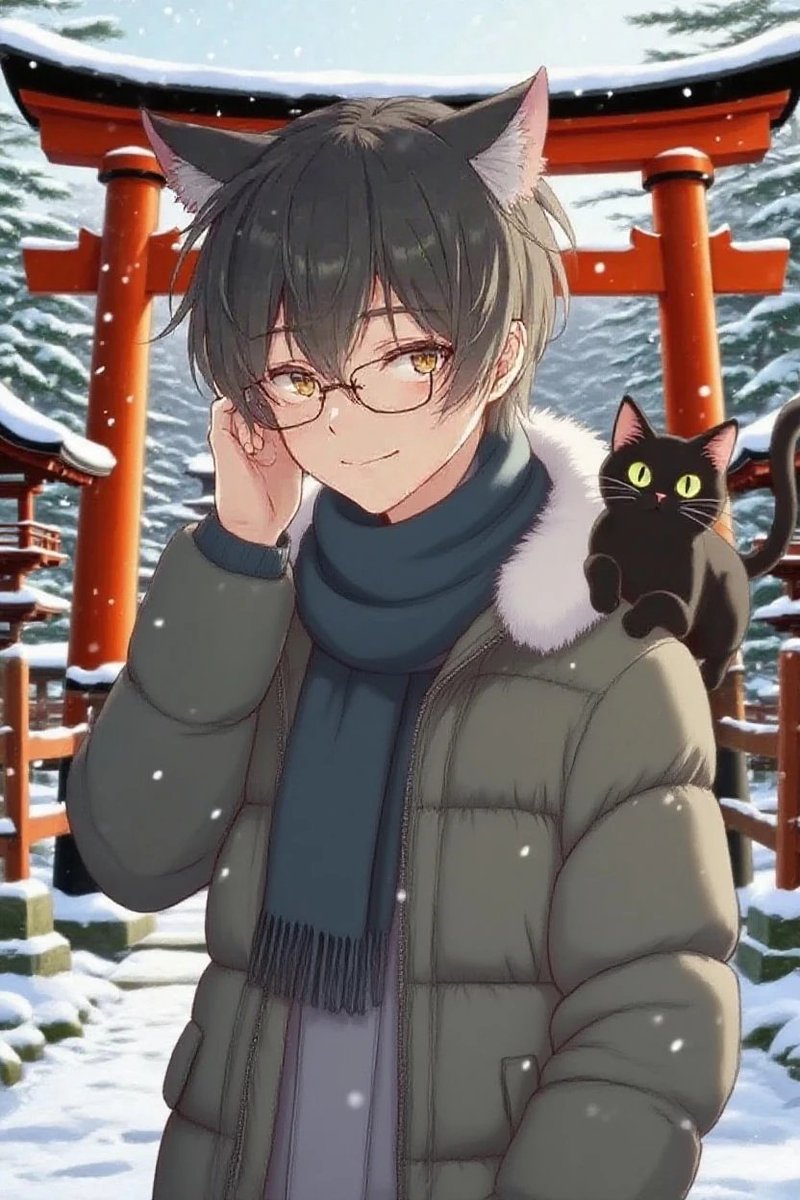 hamaken_kankore's tweet image. お正月の初詣的な画像できた«٩(*´ ꒳ `*)۶»

#SeaArtAI  #GrokAI