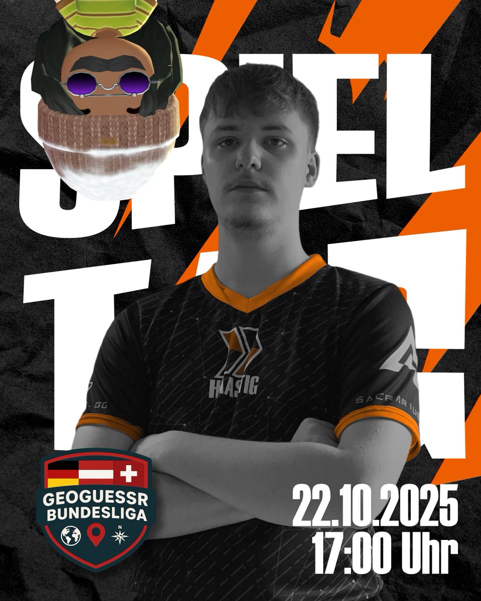 [#GeoGuessr]

Bevor <a href="/_basby/">basby</a> als AWP mit unserem #FTR CS2 Team den Server unsicher macht, hat er noch ein Spiel in der <a href="/geoguessr/">GeoGuessr</a> #Bundesliga! 

Ab 17:00 Uhr ist er damit live auf Twicht. (Link in den Kommentaren⬇️)