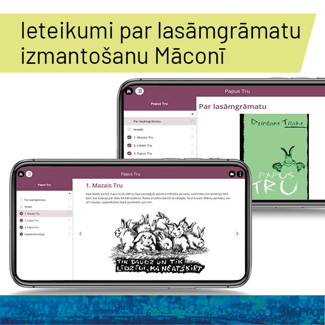 Palīgs skolēniem ar lasīšanas grūtībām – apgāda Zvaigzne ABC tiešsaistes mācību materiālu platformas Māconis  sadaļa “Lasāmgrāmatas”.
zvaigzne.lv/kategorijas/ie…