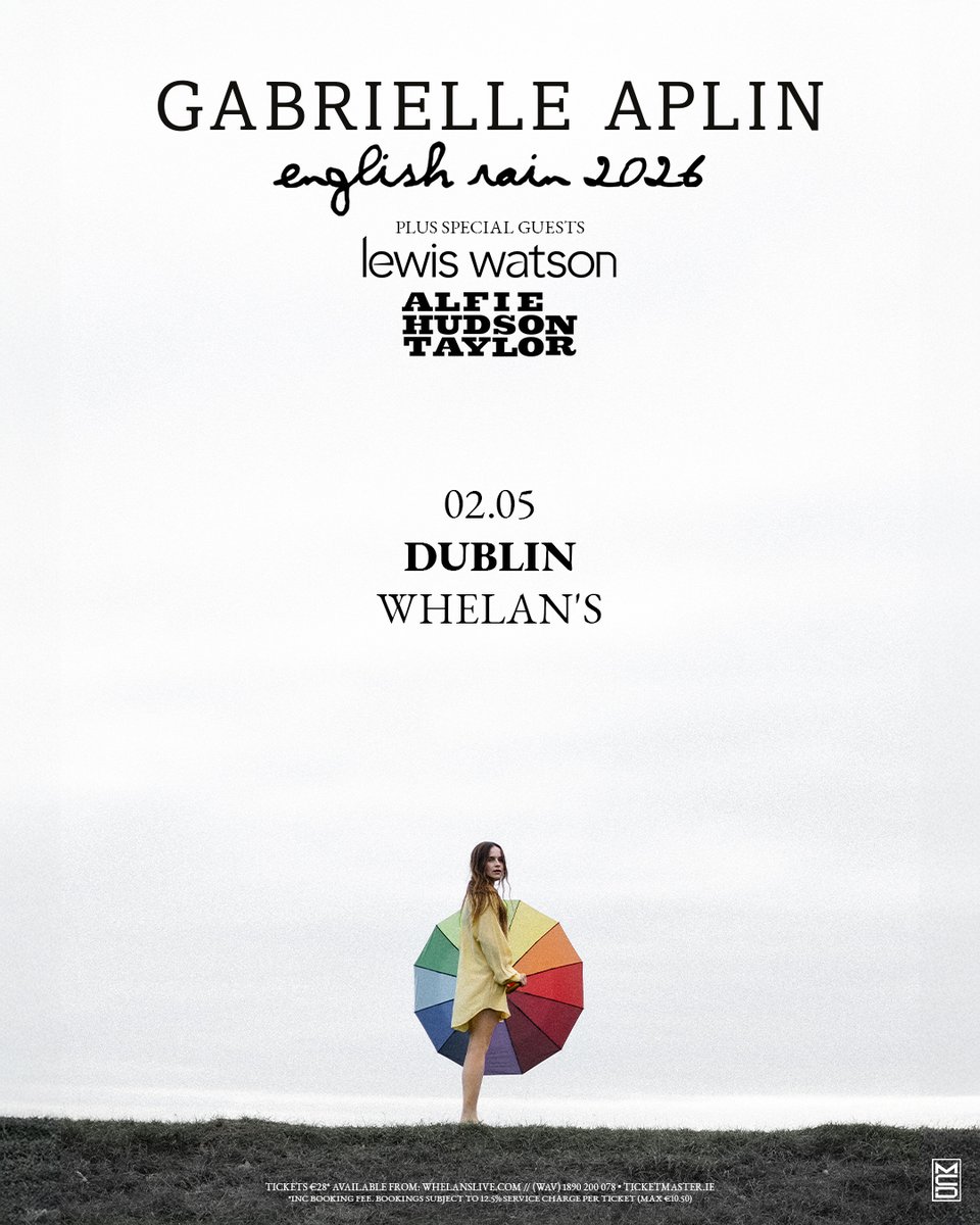 Get To The front (@gettothefront) on Twitter photo โ๏ธ <a href="/GabrielleAplin/">Gabrielle Aplin</a> has announced the English Rain 2026 UK & Ireland Tour!
๐๏ธ #GigTickets on sale Friday 31 October at 10am. ow.ly/6Gsm50Xg7IS โ๏ธ <a href="/GabrielleAplin/">Gabrielle Aplin</a> has announced the English Rain 2026 UK & Ireland Tour!
๐๏ธ #GigTickets on sale Friday 31 October at 10am. ow.ly/6Gsm50Xg7IS