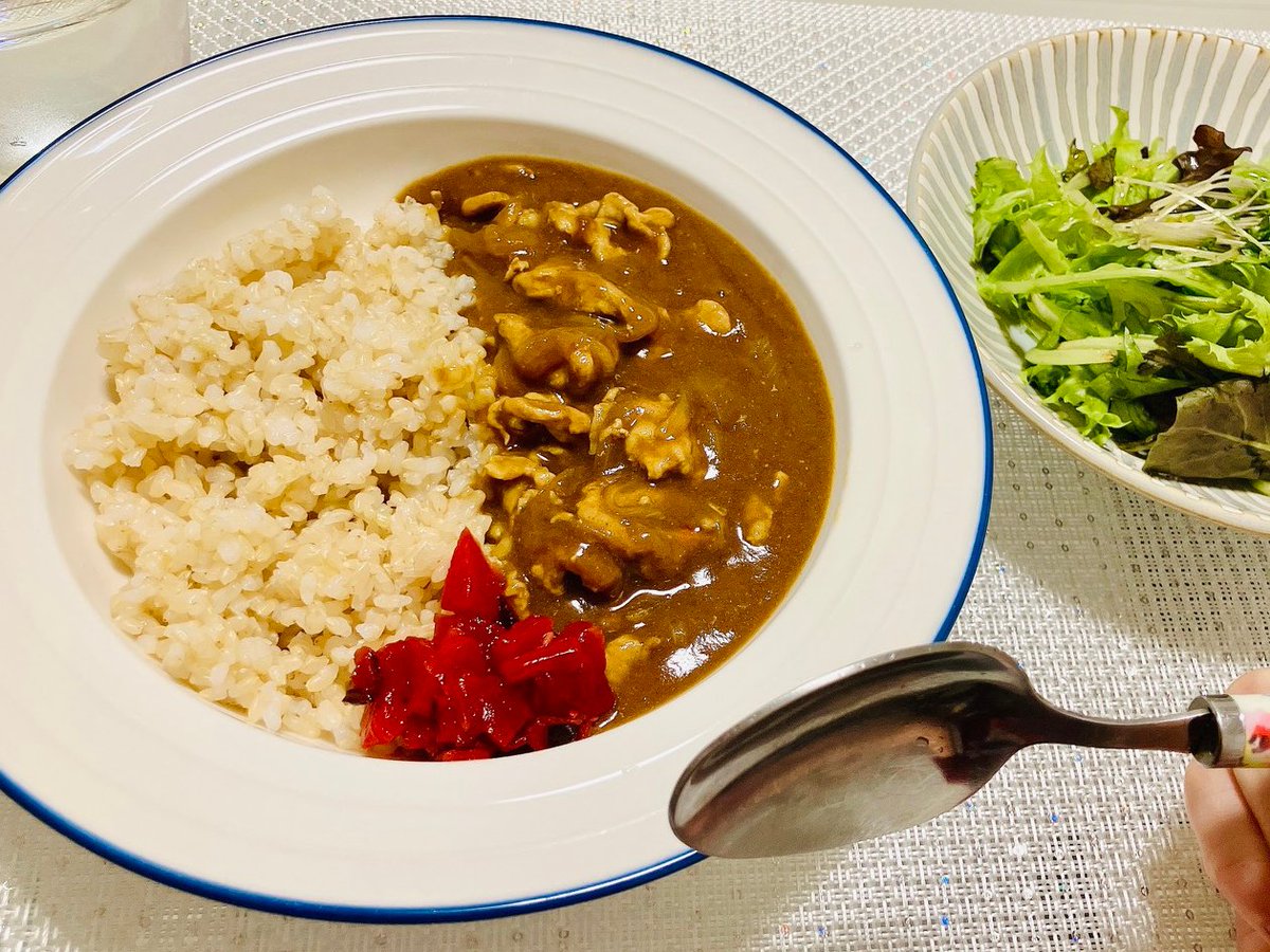 できた
寒い時は辛いもの食べたくなるんだよね～😊