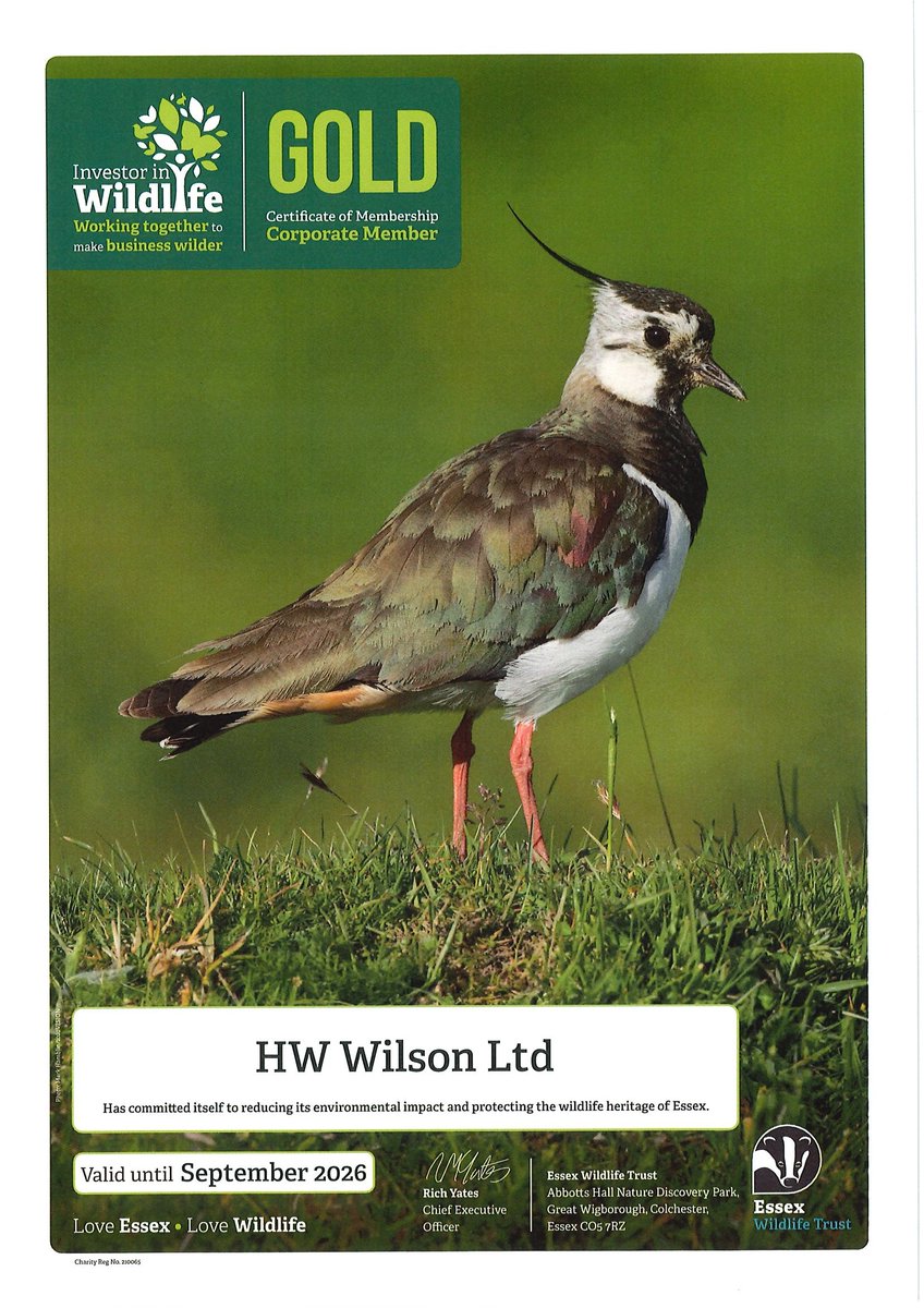 We're delighted to continue our support of the Essex Wildlife Trust #WilderEssex
#loveconstruction