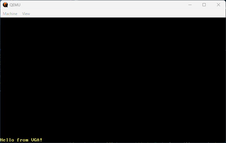 nk4dev's tweet image. Hello from VGA
#自作OS