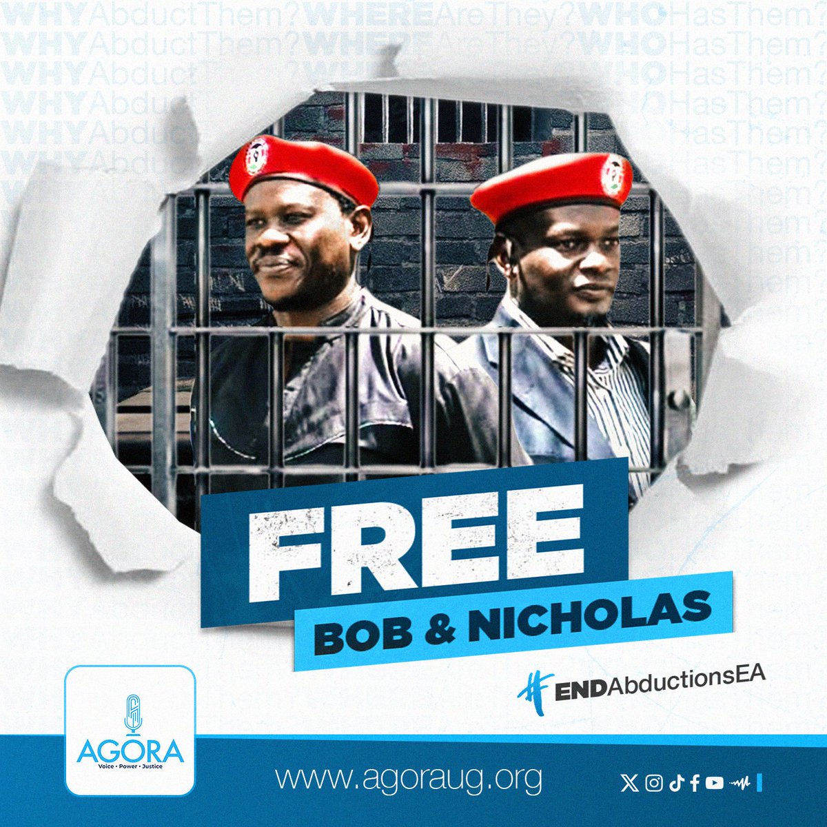 Where is Bob Njagi? Where is Nicholas Oyoo?

#FreeBobNjagi #FreeNicholasOyoo #EndAbductionsEA