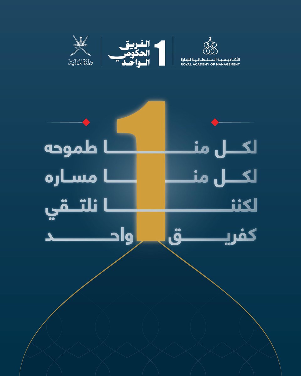نسعد أن نكون ضمن السنة الأولى المشاركة في المبادرة الوطنية للفريق الحكومي الواحد، التي تنظمها #الأكاديمية_السلطانية_للإدارة.

#وزارة_المالية_العمانية