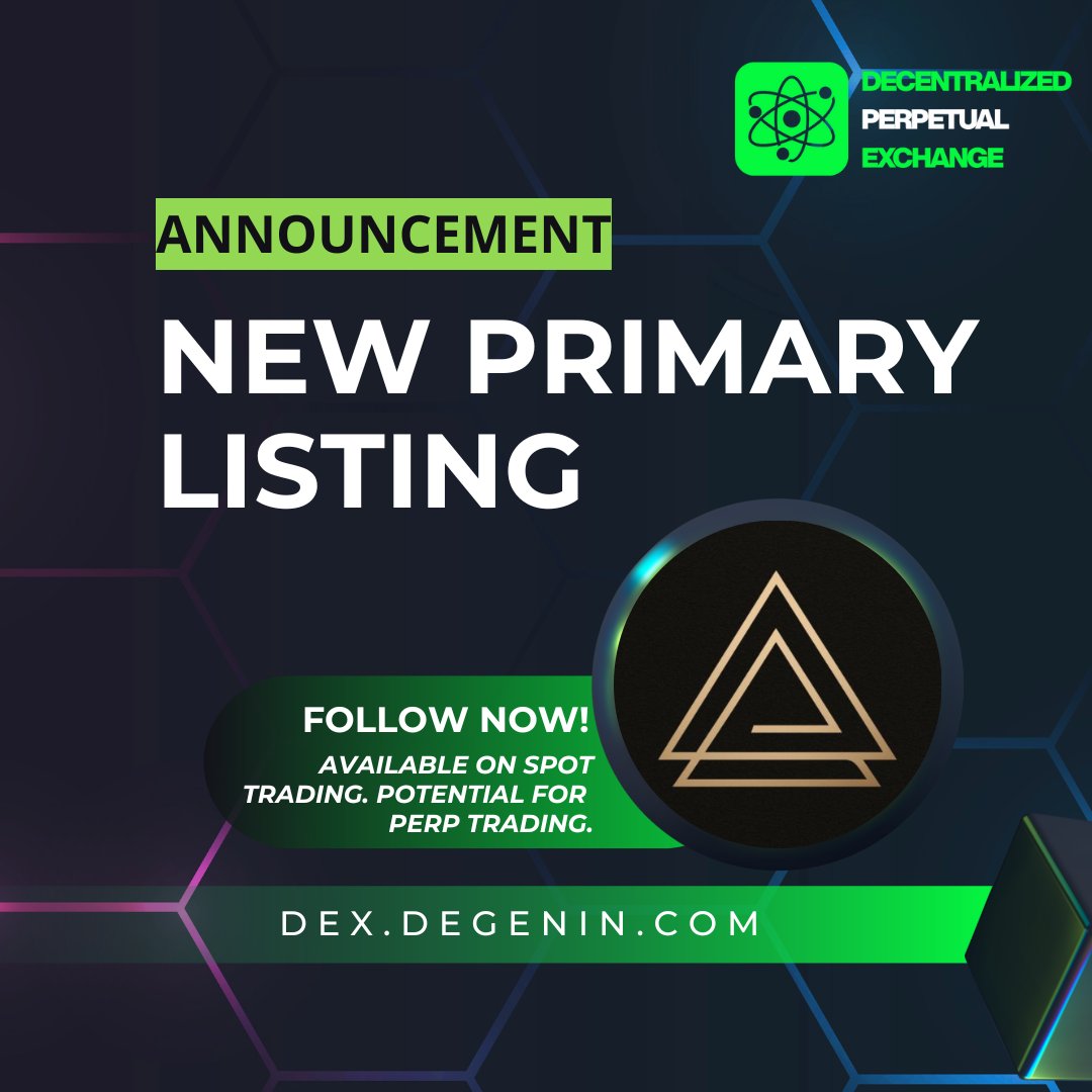 DegenPerpDex's tweet image. ⭐️Decentralized Perpetual Exchange is announcing exclusive primary listing for @delphai_io $DELPH
✅Currently available on spot trading, with the potential to be listed on perpetual trading.
🔗Trade now: dex.degenin.com/spot/bsc/DELPH…
$BNB $pDGN