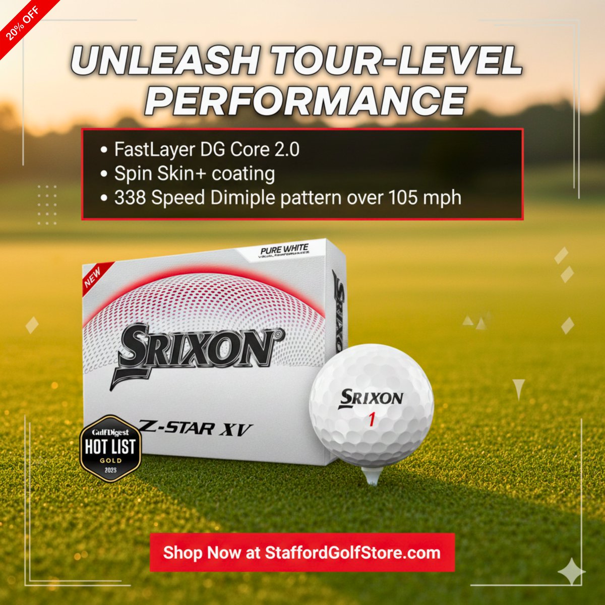 StaffordGolfStr's tweet image. TAKE CONTROL ON EVERY SHOT – Srixon 2025 Z-Star XV Golf Balls deliver exceptional distance, spin, and feel. – limited stock!

"Amazing feel and distance, my favorite ball!" – Ryan L.

#GolfBalls #SrixonGolf #GolfPerformance #GolfDeals #StaffordGolfStore #ProGolf
