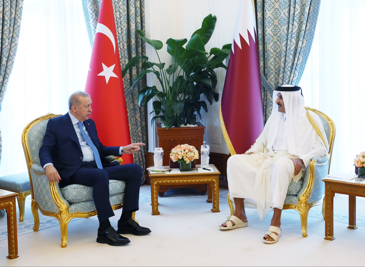 President Erdoğan meets with Qatar Emir Sheikh Tamim tccb.gov.tr/en/news/542/16…