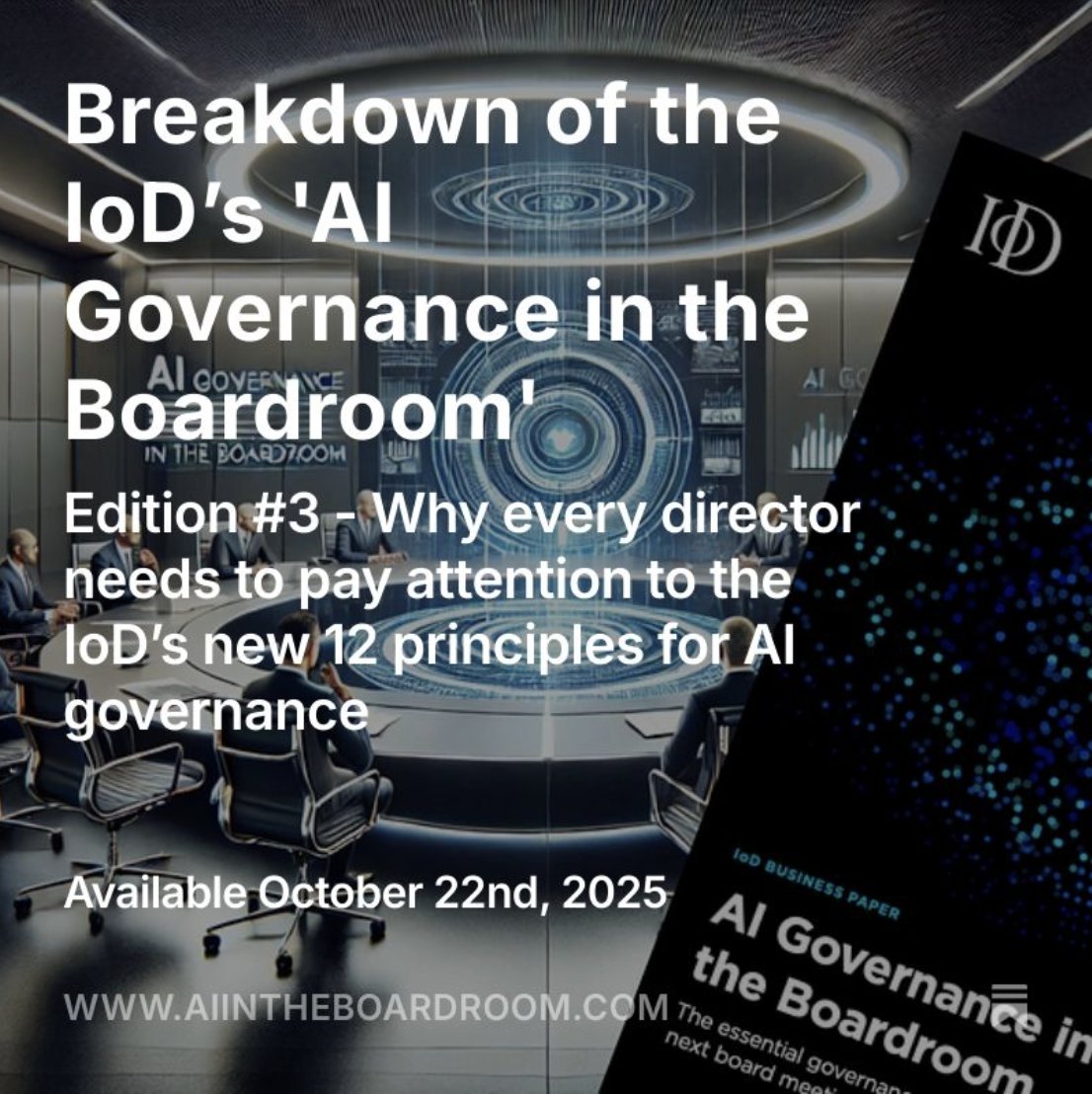 New post on my Substack. Check it out

#AIGovernance #AITransformation #AI #AIInTheBoardroom